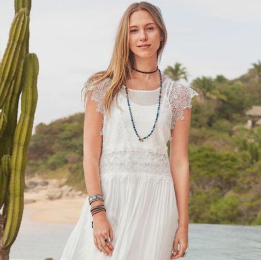 🆕🌿SUNDANCE bohemian LACE DRESS🌿 - Picture 2 of 10
